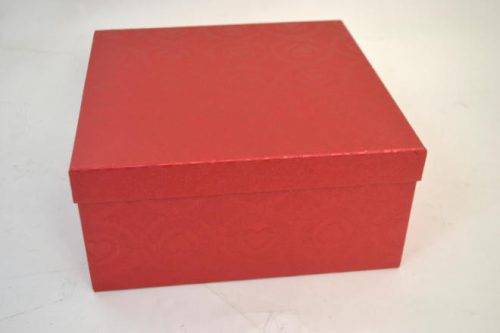 Díszdobozos szett 5 db-os szögletes - Piros