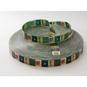 Zöld karácsony szalag 31 mm széles