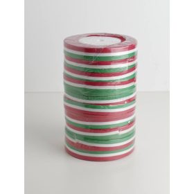 Szatén textil szalag 15 mm/22,5 m Nemzeti színű