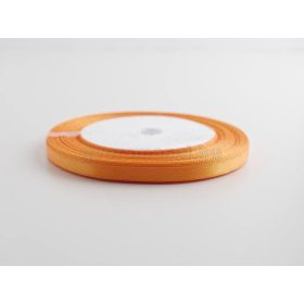 Szatén textil szalag 6 mm/22,5 m - Narancs